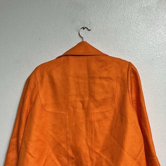 Nygard Orange Linen Blend Blazer Sz 16 - Picture 7 of 11